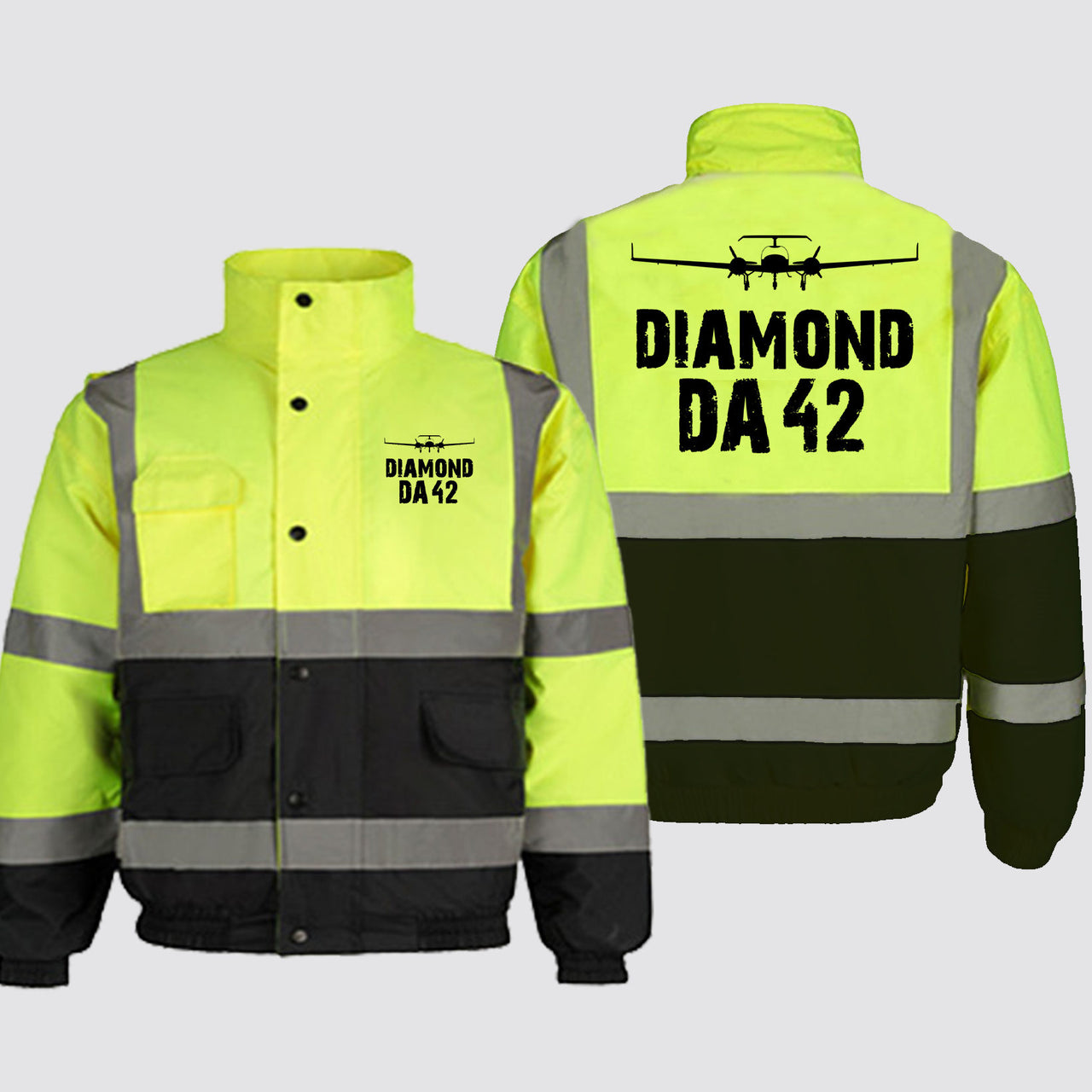 Diamond DA42 & Plane Designed Reflective Winter Jackets