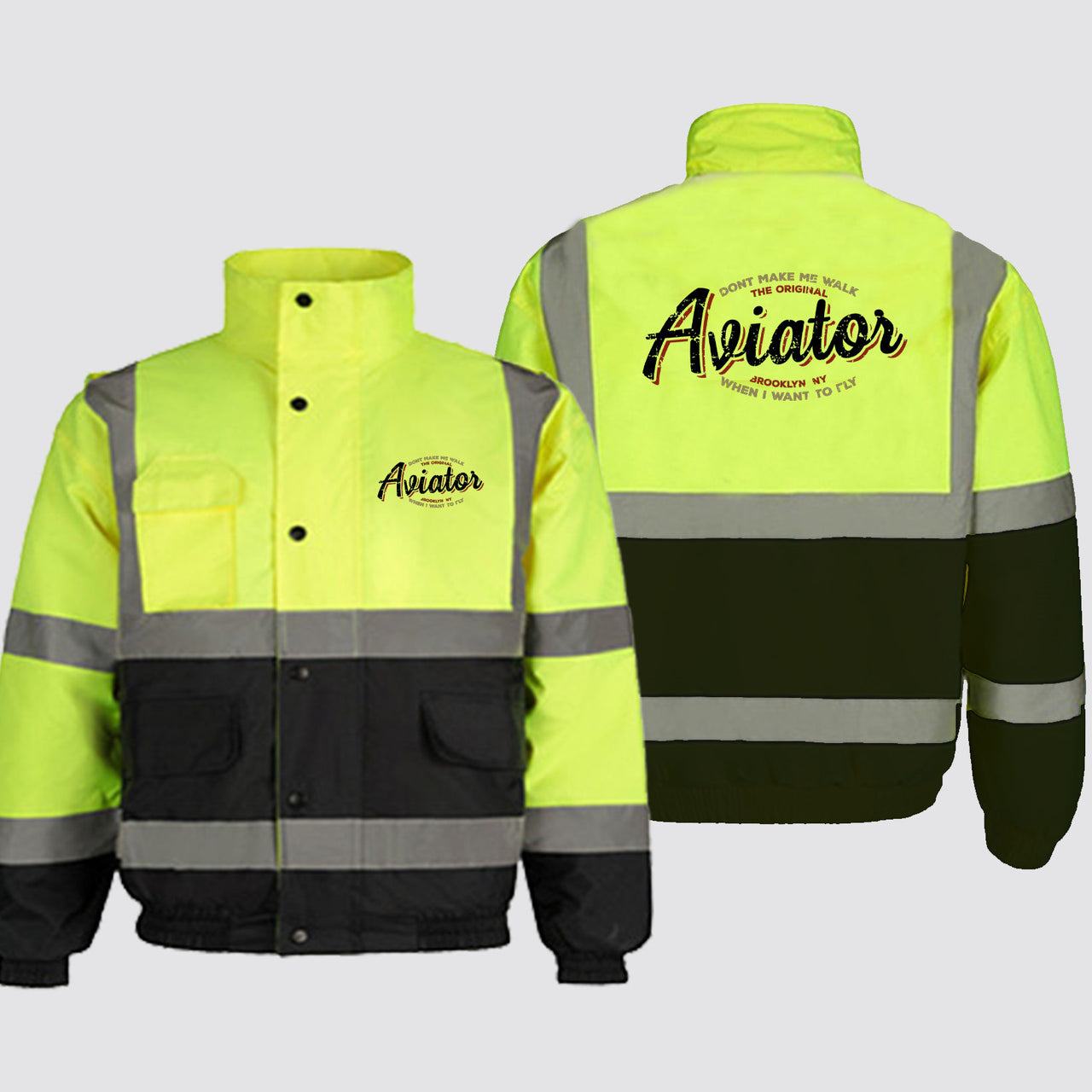 Aviator - Dont Make Me Walk Designed Reflective Winter Jackets
