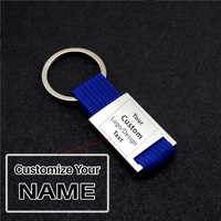Thumbnail for Your Custom Design & Image & Logo & Text Design  Metal Woven Leather(2)Key Chains