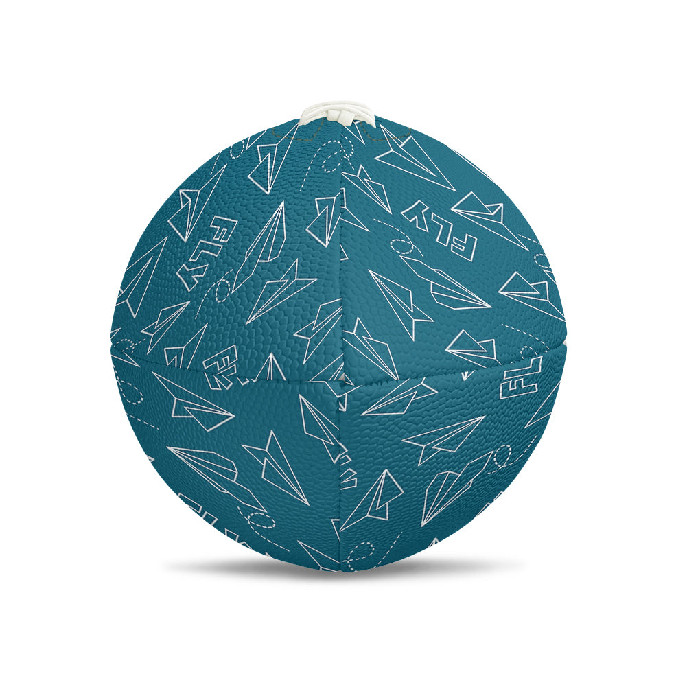 Paper Airplane & Fly Green Designed Rugby