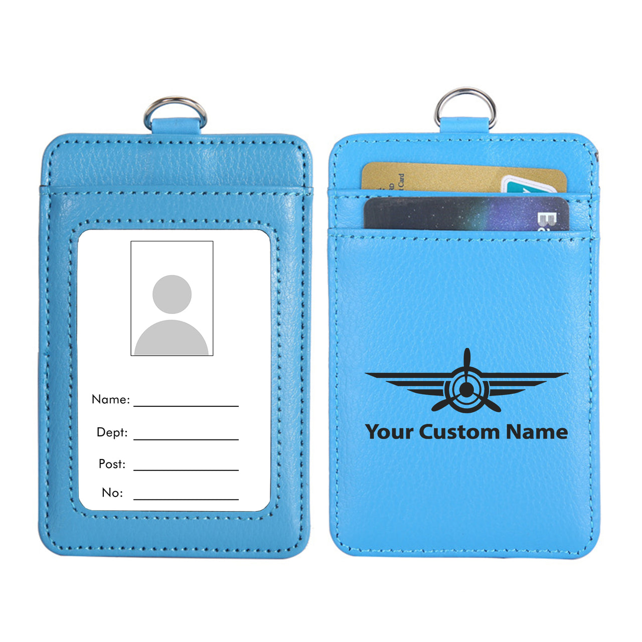 Custom Name (Badge 3) Designed ID Card Holder