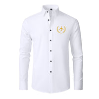 Thumbnail for Leaf & Airplane Designed Long Sleeve Shirts