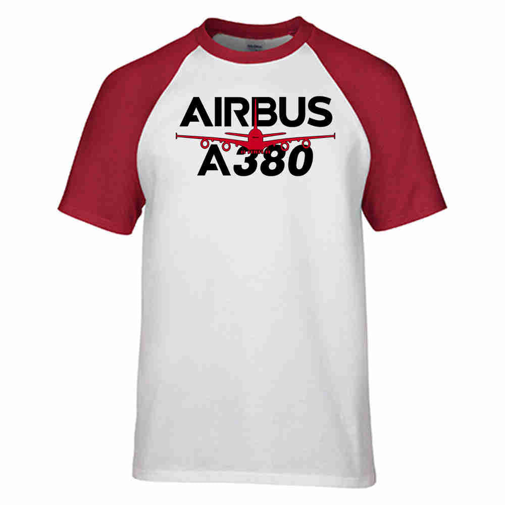 Amazing Airbus A380 Designed Raglan T-Shirts