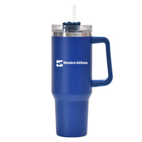 Thumbnail for Western Airlines 40oz Stainless Steel Car Mug With Holder