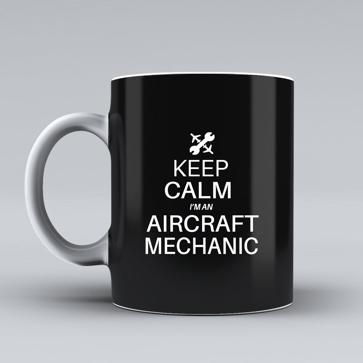 Aircraft Mechanic Designed Ceramic White Mugs