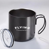 Thumbnail for Flying All Around The World Designed Stainless Steel Portable Mugs