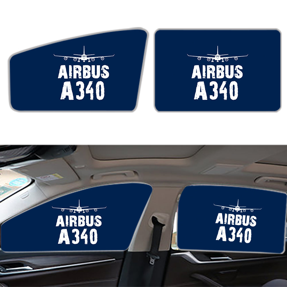 Airbus A340 & Plane Designed Car Sun Shade (Side window)