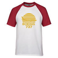Thumbnail for Retro Boeing 737 Designed Raglan T-Shirts