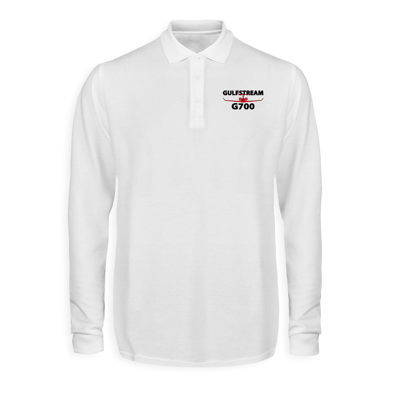 Amazing Gulfstream G700 Designed Long Sleeve Polo T-Shirts