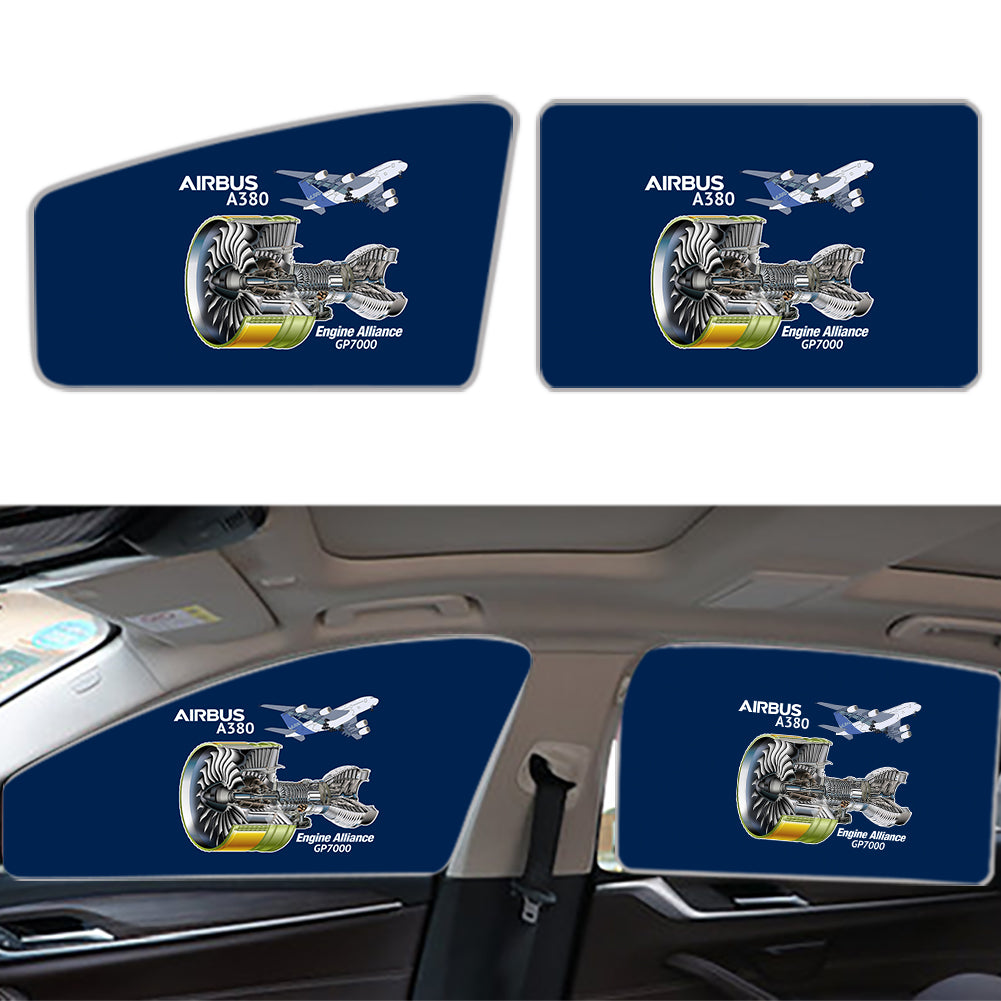 Airbus A380 & GP7000 Engine Designed Car Sun Shade (Side window)