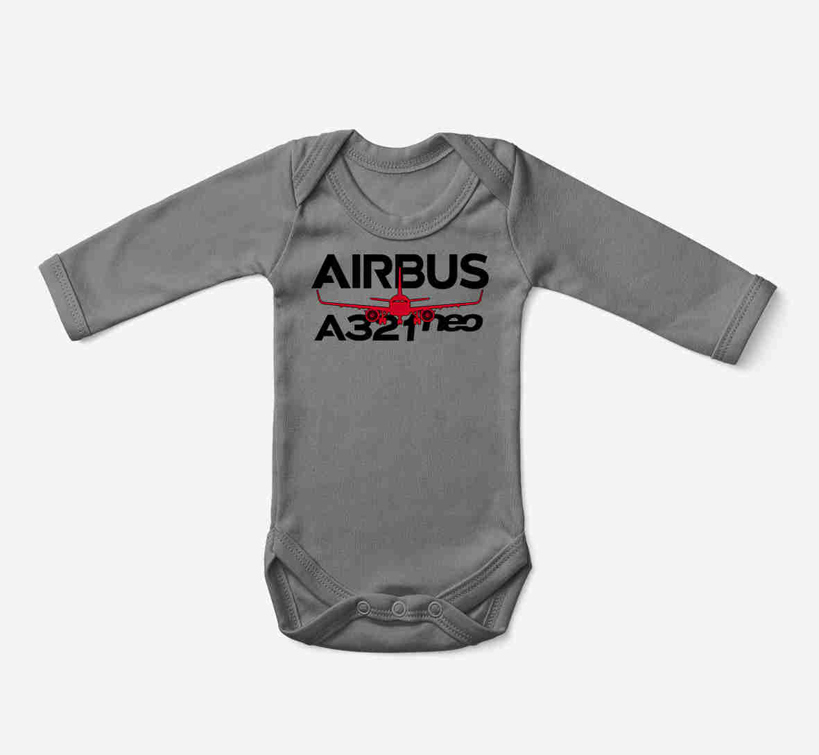Amazing Airbus A321neo Designed Baby Bodysuits