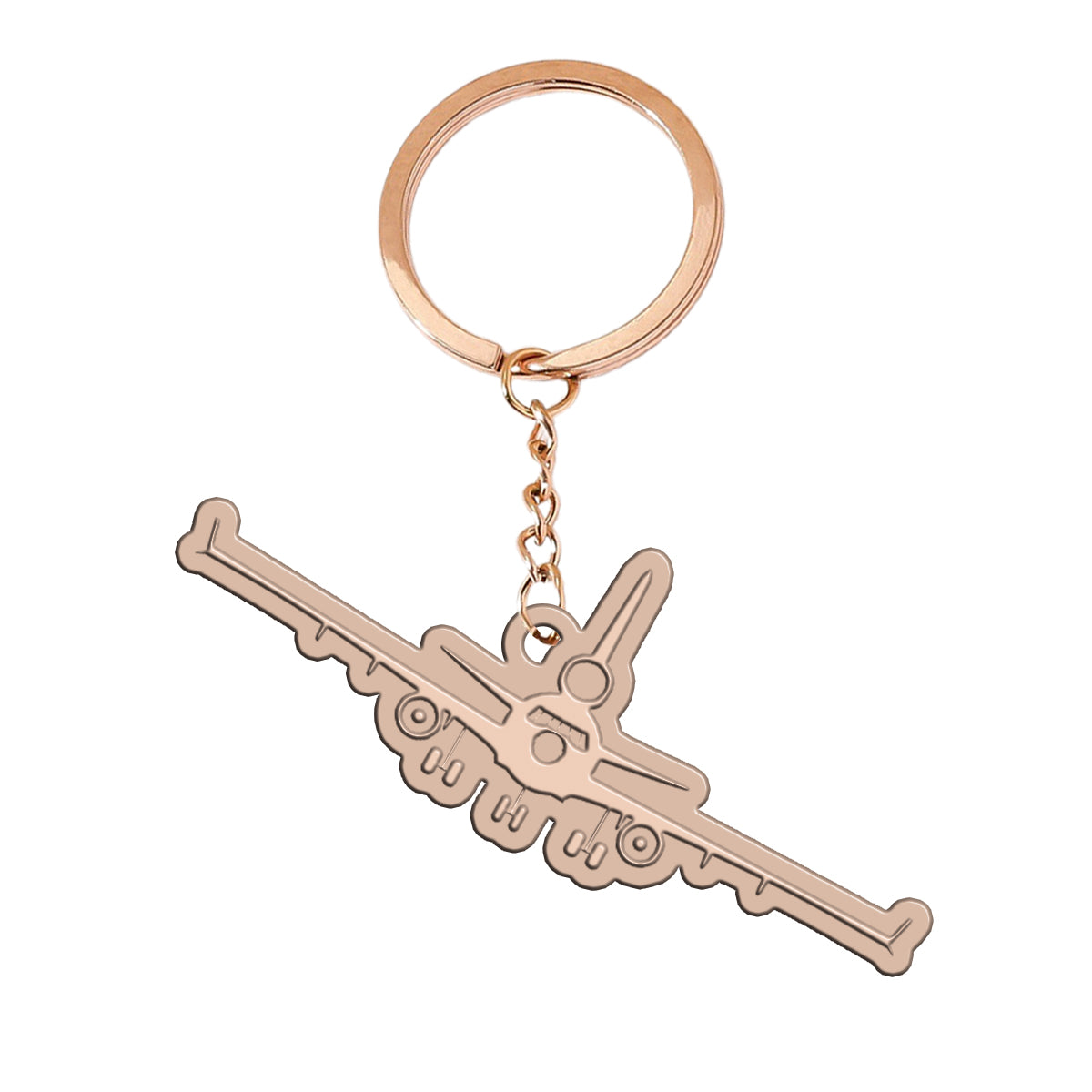 McDonnell Douglas MD-11 Silhouette Plane Designed Hollow Key Chains