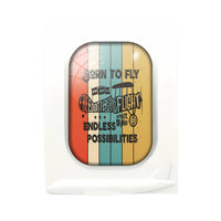 Thumbnail for Colourful Born To Fly Designed Airplane Window Photo Frame