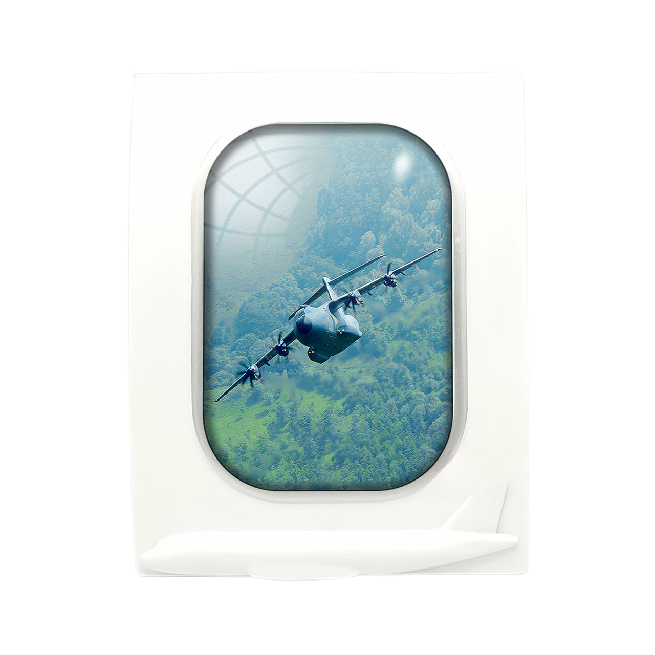 Cruising Airbus A400M Designed Airplane Window Photo Frame