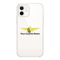 Thumbnail for Custom & Name (3) Badge Designed Transparent Silicone iPhone Cases