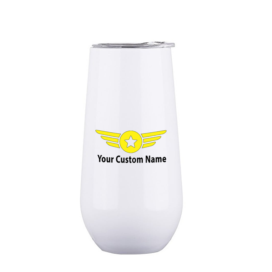 Custom Name (Badge 4) Designed 6oz Egg Cups