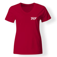 Thumbnail for Boeing 717 & Text Designed V-Neck T-Shirts - view 8