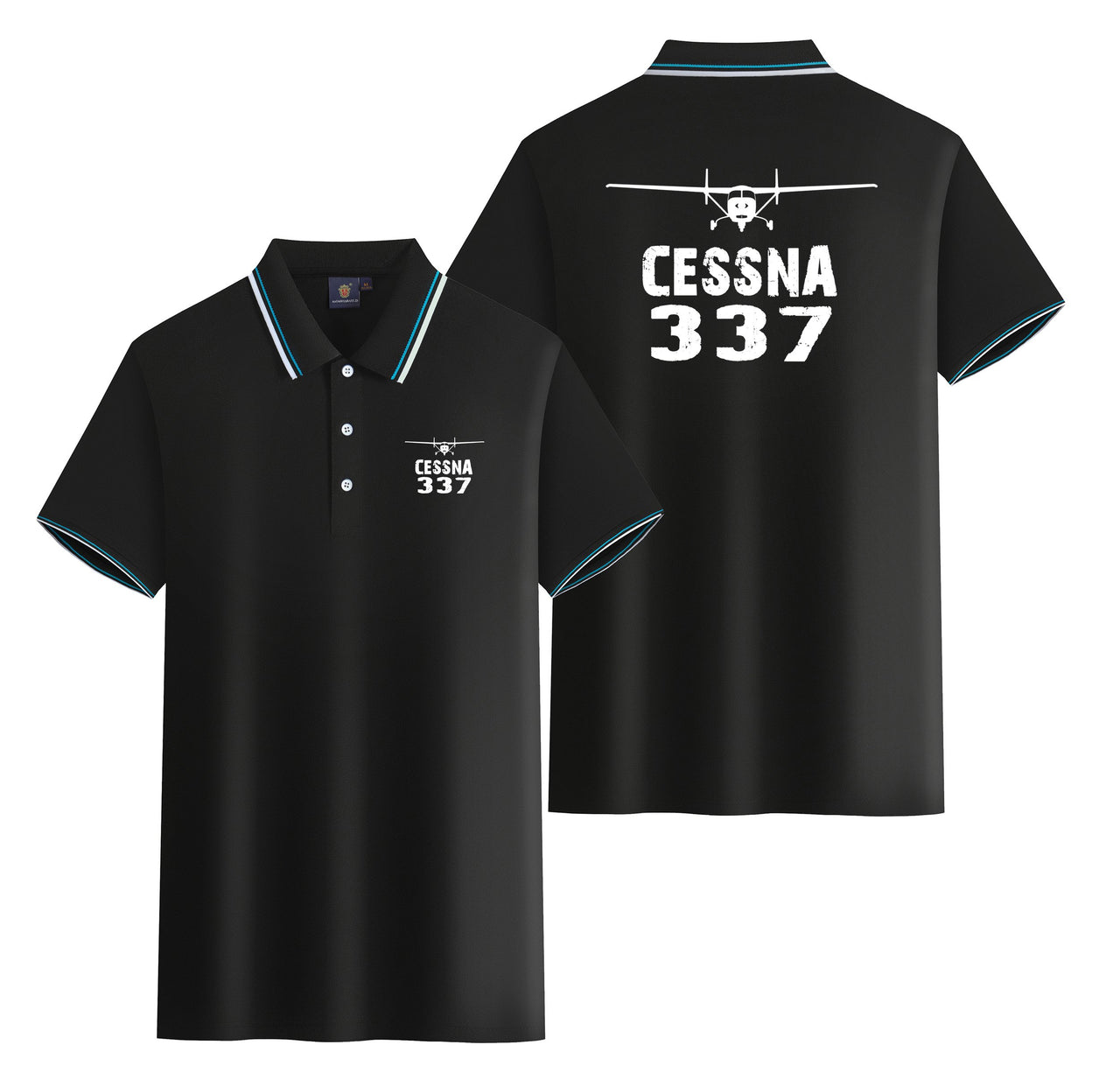 Cessna 337 & Plane Designed Stylish Polo T-Shirts (Double-Side)