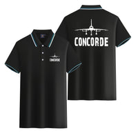 Thumbnail for Concorde & Plane Designed Stylish Polo T-Shirts (Double-Side)