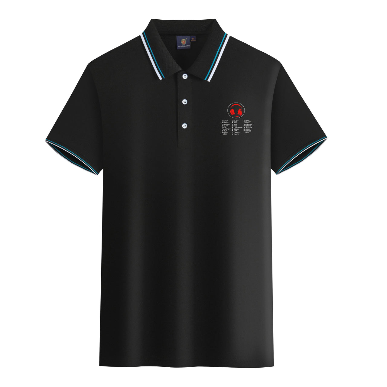 Aviation Alphabet 3 Designed Stylish Polo T-Shirts