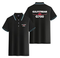 Thumbnail for Amazing Gulfstream G700 Designed Stylish Polo T-Shirts (Double-Side)