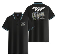 Thumbnail for Boeing 747 & GENX Engine Designed Stylish Polo T-Shirts (Double-Side)