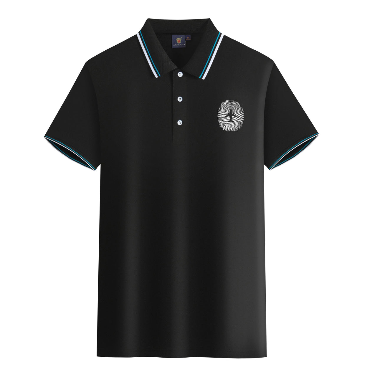 Aviation Finger Print Designed Stylish Polo T-Shirts