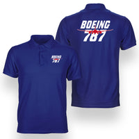 Thumbnail for Amazing Boeing 787 Designed Double Side Polo T-Shirts