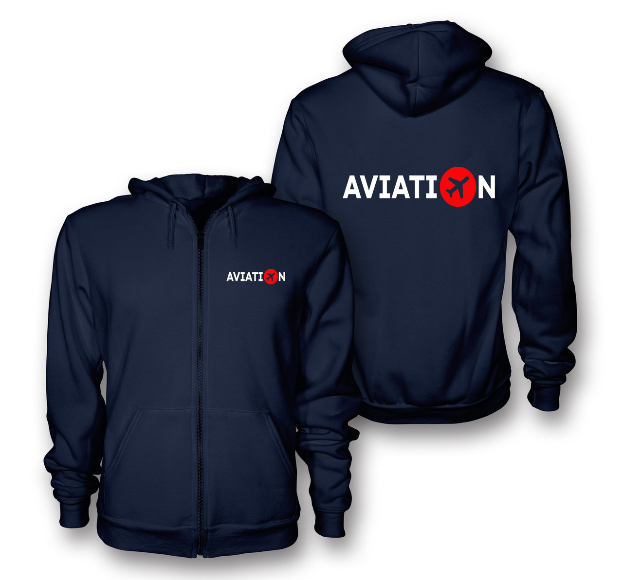 Aviation Designed Zipped Hoodies