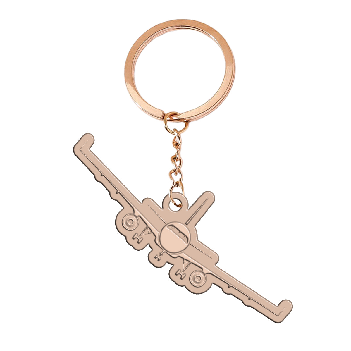Airbus A320 Silhouette Designed Hollow Key Chains