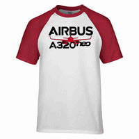 Thumbnail for Amazing Airbus A320neo Designed Raglan T-Shirts