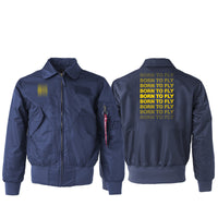 Thumbnail for Born To Fly Opacity Designed Embroidered Patch Attachable Jackets