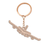 Thumbnail for Airbus A340 Silhouette Designed Hollow Key Chains