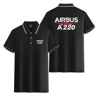 Thumbnail for Amazing Airbus A220 Designed Stylish Polo T-Shirts (Double-Side)