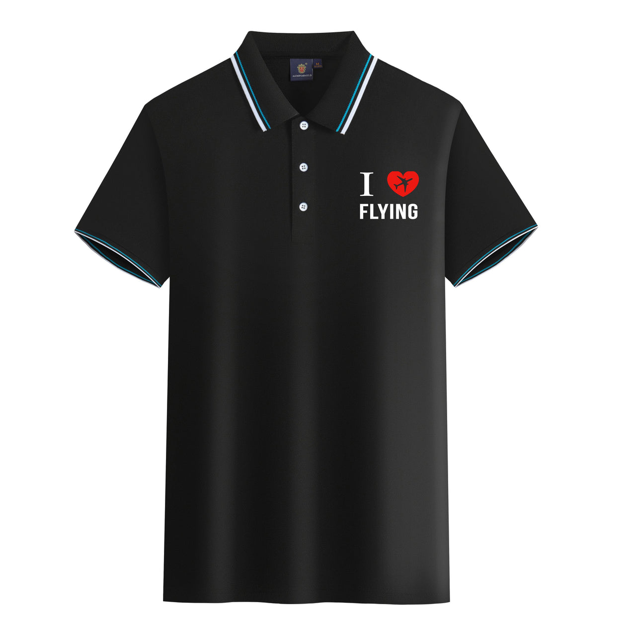 I Love Flying Designed Stylish Polo T-Shirts