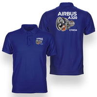 Thumbnail for Airbus A320 & CFM56 Engine Designed Double Side Polo T-Shirts