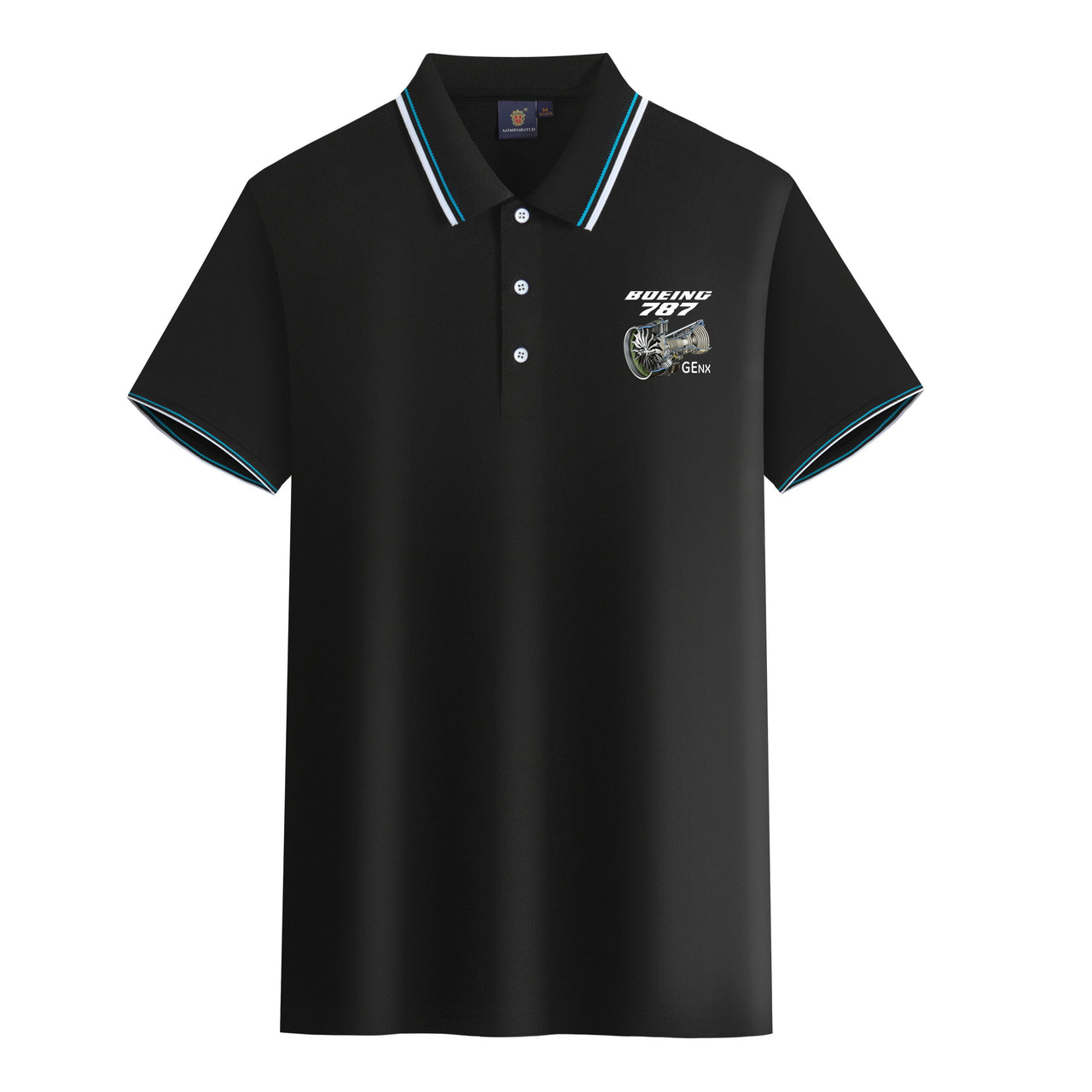 Boeing 787 & GENX Engine Designed Stylish Polo T-Shirts