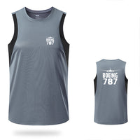Thumbnail for Boeing 787 & Plane Designed Sleveless Quick Dry Sports Tank Tops