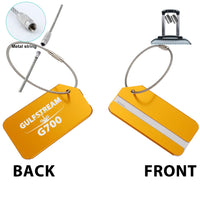 Thumbnail for Amazing Gulfstream G700 Designed Fashion Metal Luggage Tags