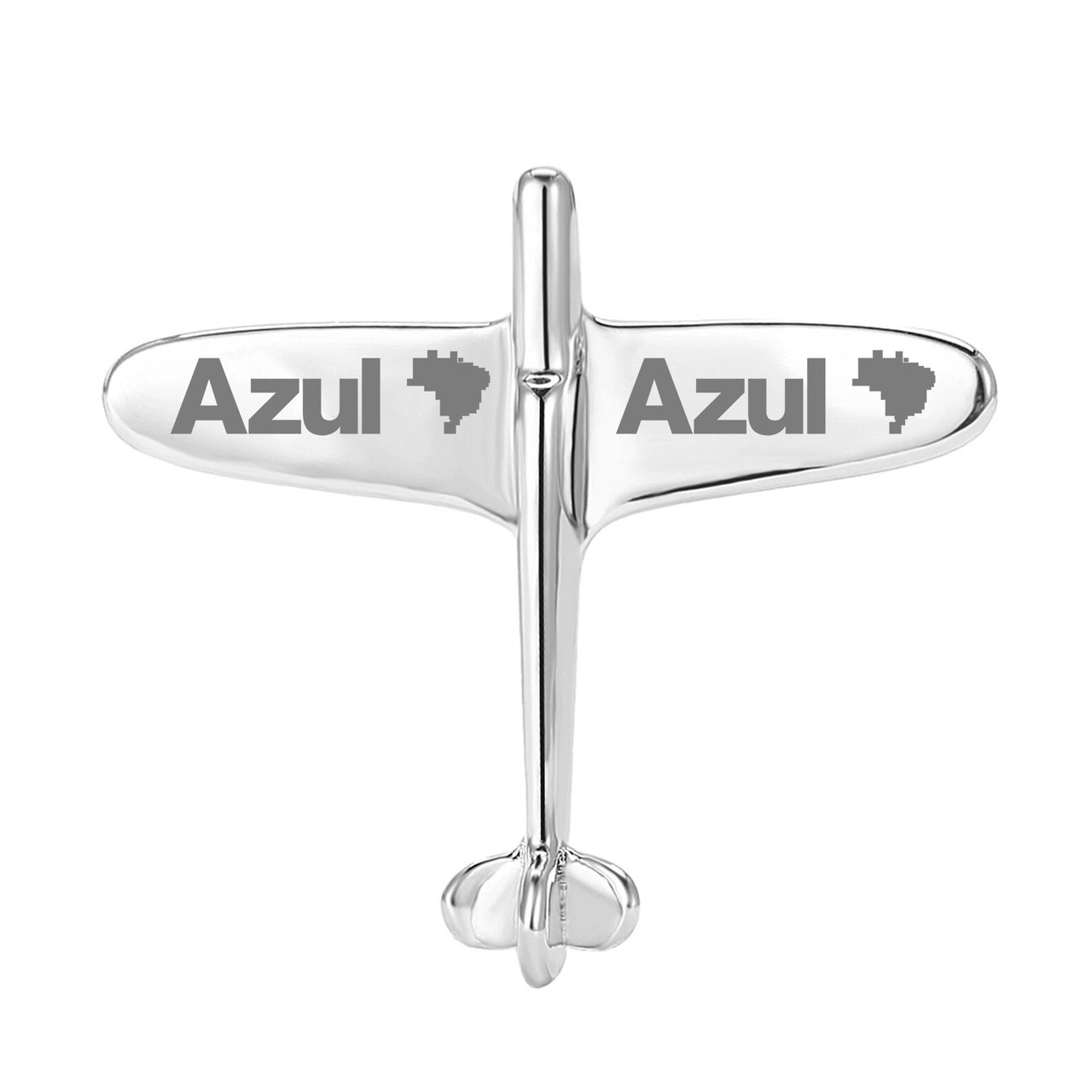 Azul Airlines Designed Airplane Shape Brooches