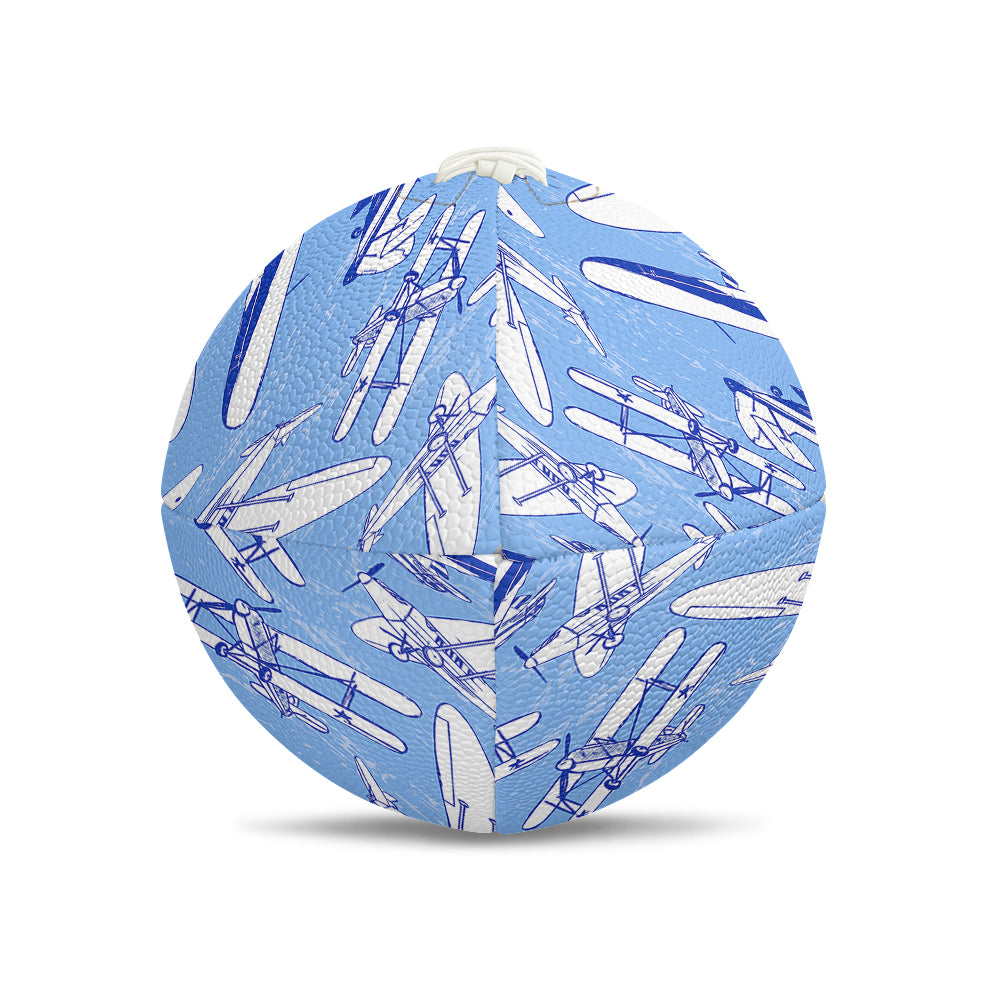 Retro & Vintage Airplanes Designed Rugby