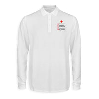Thumbnail for In Aviation Designed Long Sleeve Polo T-Shirts