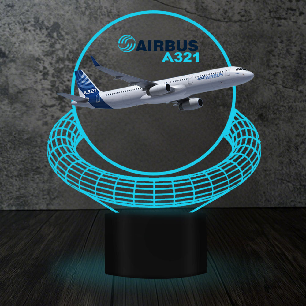 Airbus A321 Designed 3D Lamp