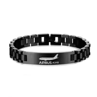 Thumbnail for The Airbus A310 Designed Stainless Steel Chain Bracelets