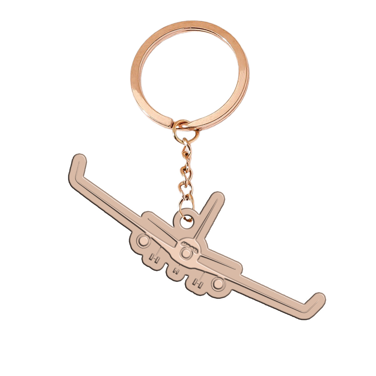 Boeing 767 Silhouette Designed Hollow Key Chains
