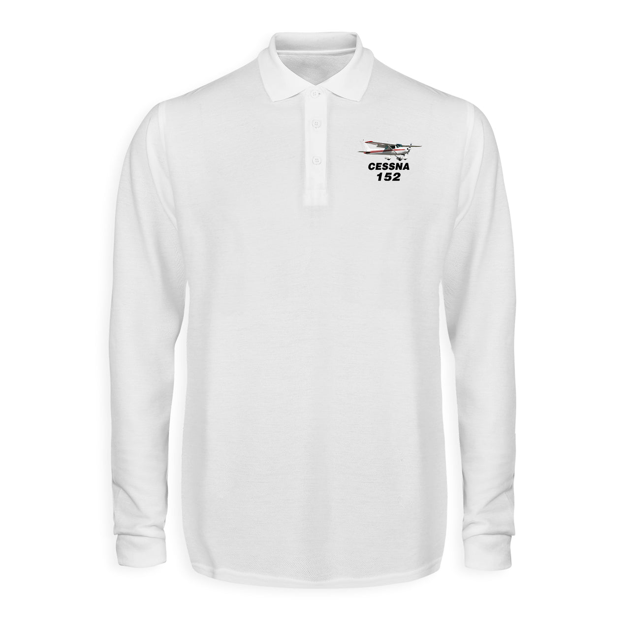 The Cessna 152 Designed Long Sleeve Polo T-Shirts