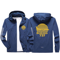 Thumbnail for Retro Boeing 737 Design Sport & Running Jackets