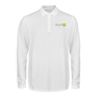 Thumbnail for Pilot & Stripes (4 Lines) Designed Long Sleeve Polo T-Shirts