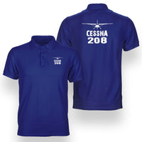 Thumbnail for Cessna 208 & Plane Designed Double Side Polo T-Shirts