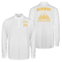 Thumbnail for Cleared For Takeoff Designed Long Sleeve Polo T-Shirts (Double-Side)